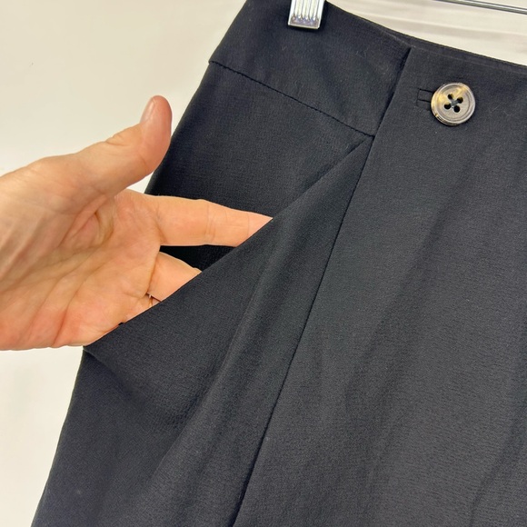 Chloe Black Cotton Mini Skirt Silk Lined Side Zip Women's Size 38 US 6 - Picture 2 of 14